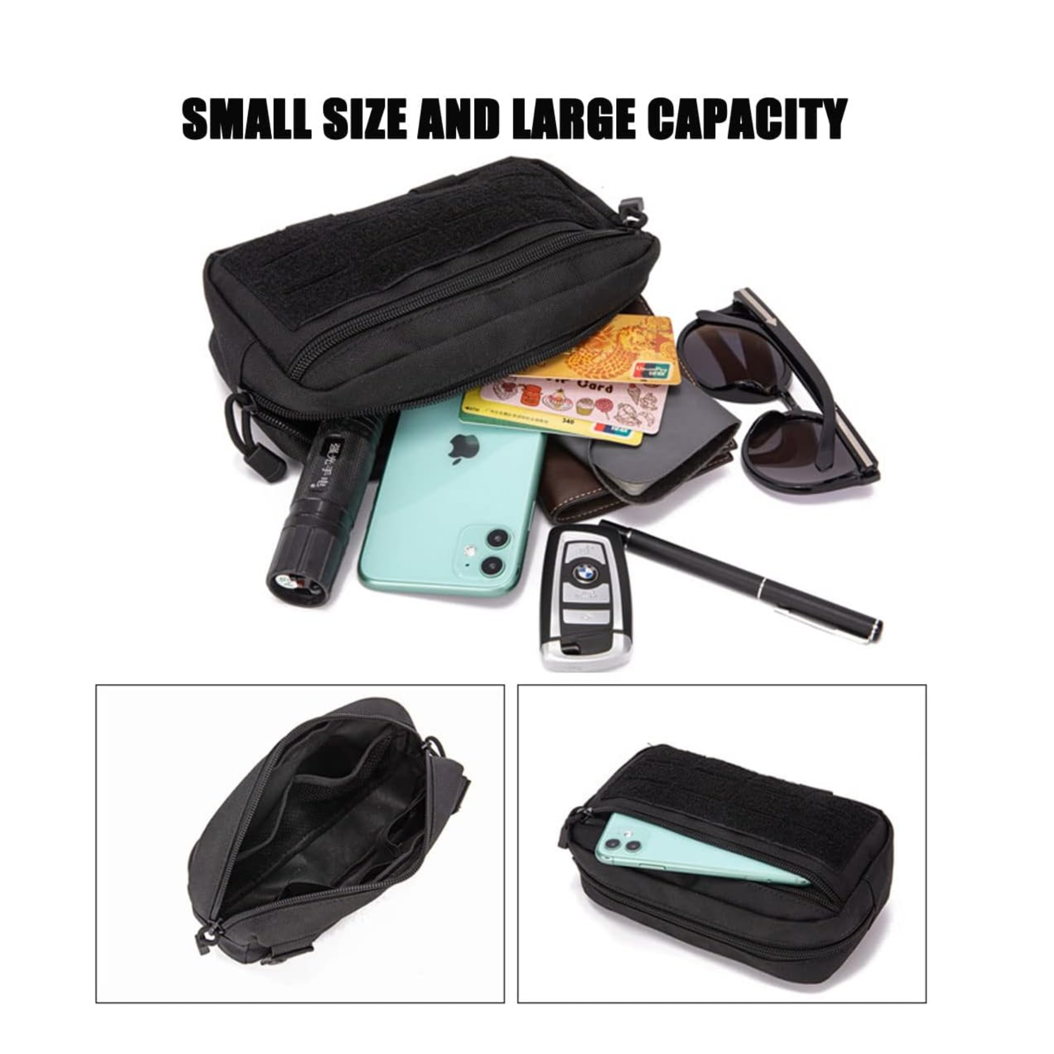 Tactical Molle Pouche 8.1"H × 5.1"W × 2.3"D