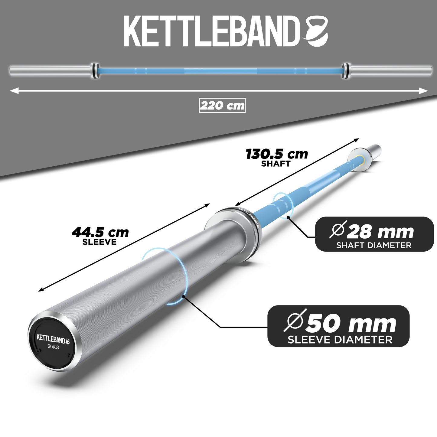 Olympic-Barbells Blue 20kg/45lbs