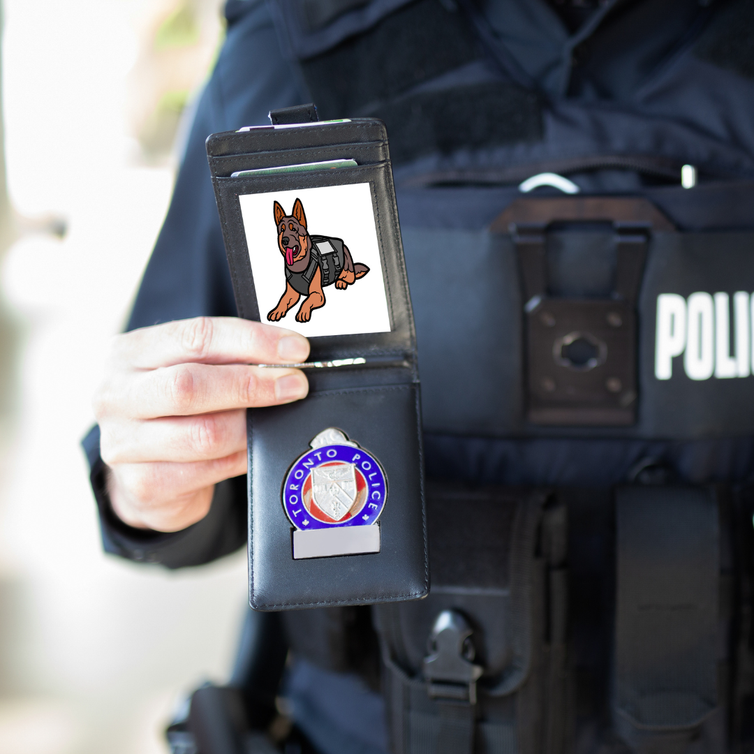 2022 Toronto Police-Slim Leather Badge